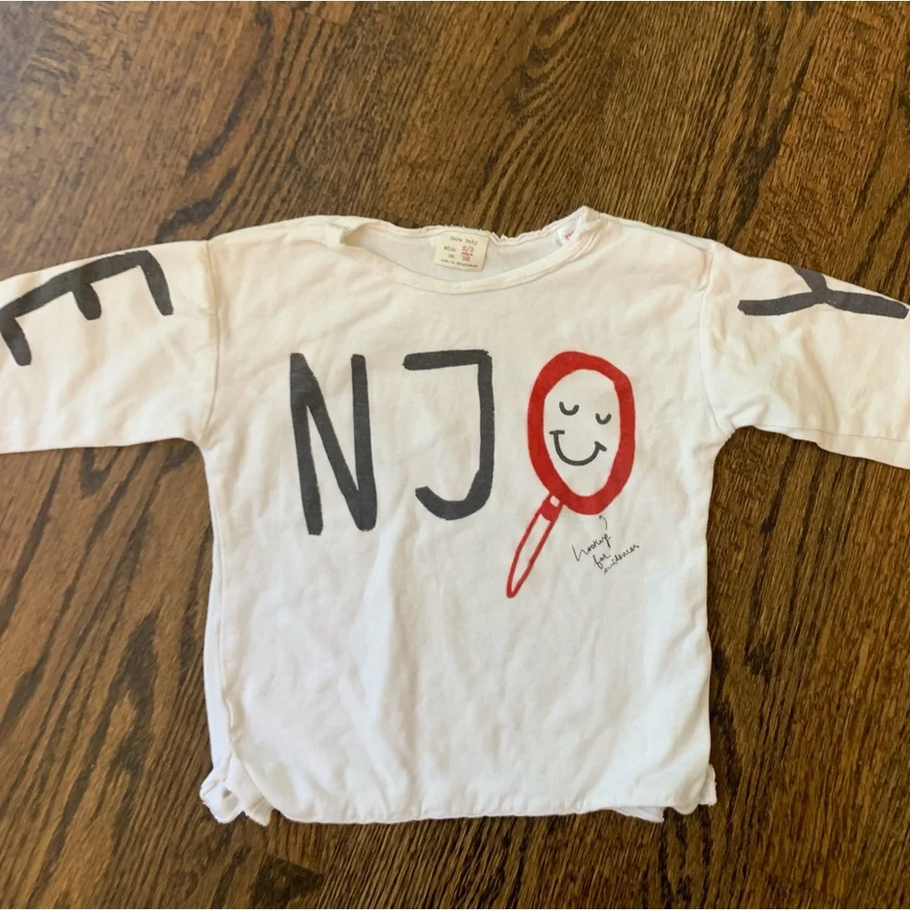Zara Toddler Boy “Enjoy” Long Sleeve Tee